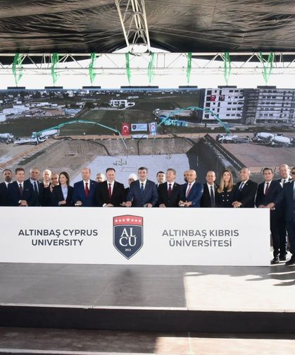 Altınbaş Kıbrıs Üniversitesi Minareliköy Kampüsü temel atma töreni yapıldı