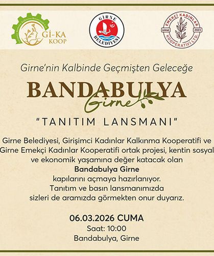 Bandabulya Girne Projesi cuma günü tanıtılacak