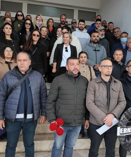 Güç-Sen’den Mağusa Limanı’nda siyah çelenk ve açıklama