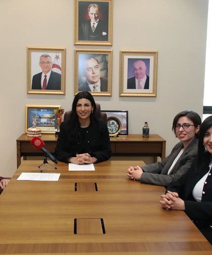 Özdenefe, Kuzey Kıbrıs Gayrimenkul Değerleme Uzmanları Birliği Derneği heyetini kabul etti