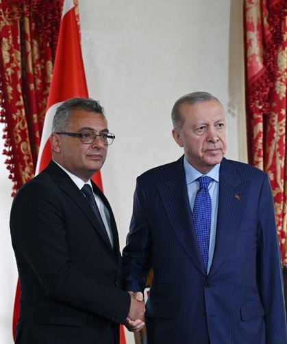 TC İletişim Başkanlığından TC Cumhurbaşkanı Erdoğan'ın Cumhurbaşkanı Erhürman ile görüşmesine ilişkin açıklama