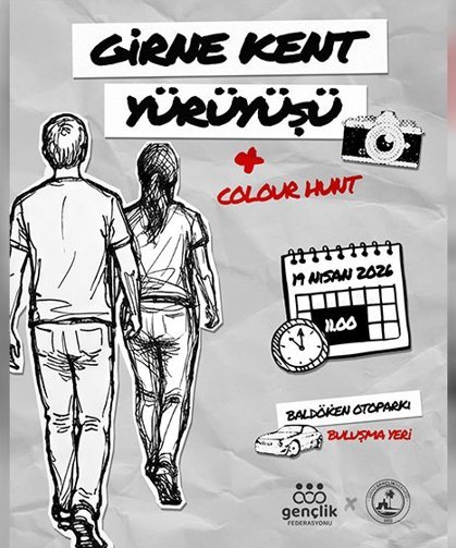 Gençlik Federasyonu Kültür Komisyonu ile Girne Gençlik Derneği, Pazar günü kent yürüyüşü düzenliyor