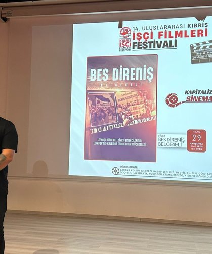 Uluslararası Kıbrıs İşçi Filmleri Festivali, “BES Direniş Belgeseli” ile sona erdi