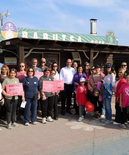 İskele’de kansere karşı farkındalık yürüyüşü düzenlendi