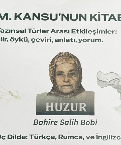 Kansu’nun “Huzur” kitabı için tanıtım etkinliği düzenleniyor