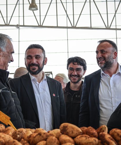 TDP Gazimağusa'da açık pazarda esnaf ve vatandaşlarla buluştu