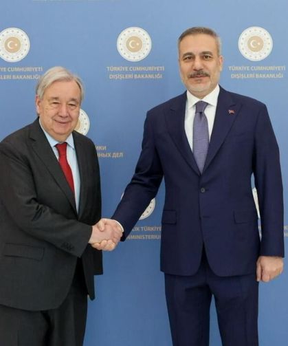 Fidan, Guterres ile telefonda görüştü