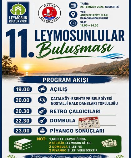 11. Leymosunlular Buluşması yarın gerçekleştiriliyor