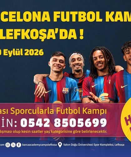 FC Barcelona Futbol Kampı Lefkoşa’da Başlıyor
