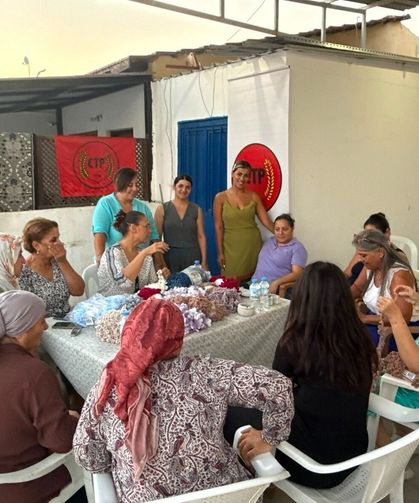 CTP Kadın Örgütü “Hayaller Örülür” Projesi’nin ilk buluşması Haspolat’ta düzenlendi