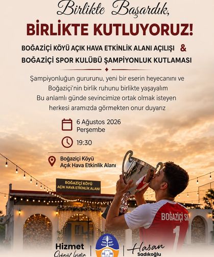 Boğaziçi'ndeki açılış ve kutlama etkinliği