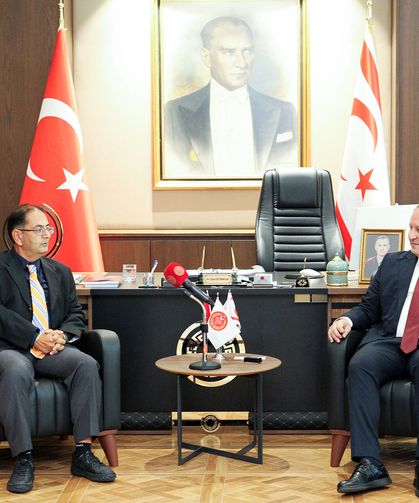 Öztürkler, Bisiklet Federasyonu Başkanı Berova ve beraberindeki heyeti kabul etti
