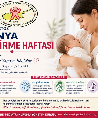 Kıbrıs Türk Pediatri Kurumu Asbaşkanı Güzoğlu'ndan Dünya Emzirme Haftası mesajı