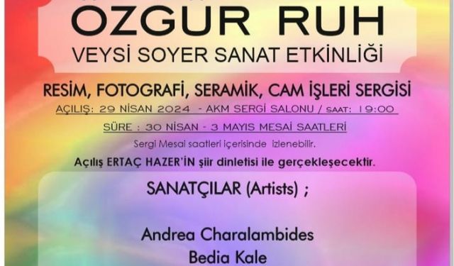 “Özgür Ruh” karma resim sergisi 29 Nisan’da