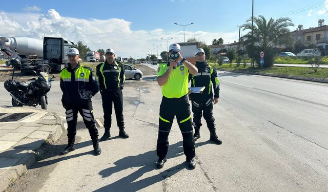 308 araç sürücüsü rapor, 20 araç trafikten men edildi