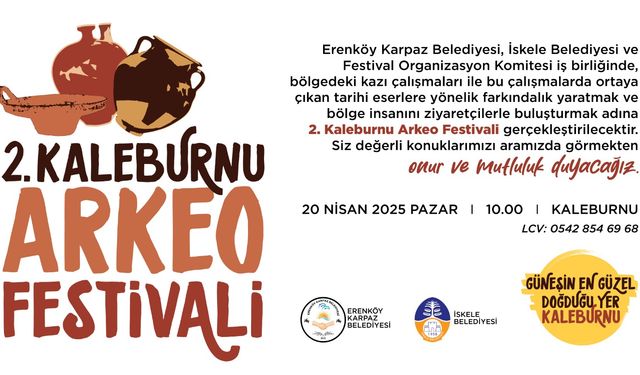 2.Kaleburnu Arkeo Festivali pazar günü yapılıyor