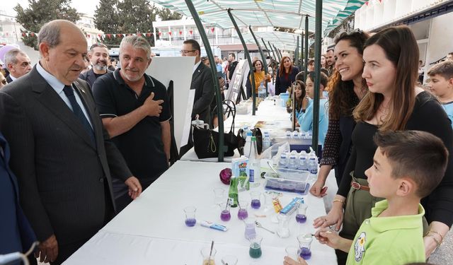 Cumhurbaşkanı Ersin Tatar, “Geleceğin Mucitleri Bilim Şenliği"ne katıldı