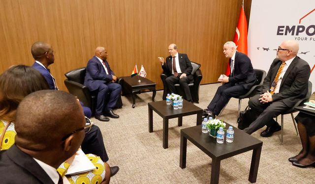 Cumhurbaşkanı Tatar, Gine Cumhuriyeti Dışişleri Bakanı Morissanda Kouyaté ile görüştü