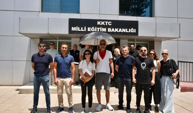 KTOEÖS Milli Eğitim Bakanlığı önünde eylem yaptı
