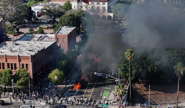 Los Angeles'taki sınır protestoları 3. gününde
