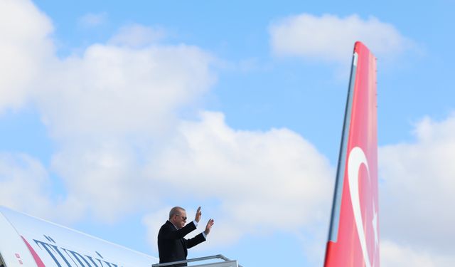 TC Cumhurbaşkanı Erdoğan, Azerbaycan'a gitti