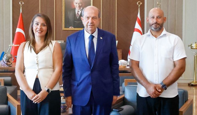 Cumhurbaşkanı Tatar, Londra Rauf Raif Denktaş Türk Okulu yetkililerini kabul etti