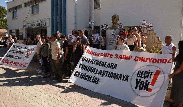 Atatürk Meslek Lisesi’nde uyarı grevi