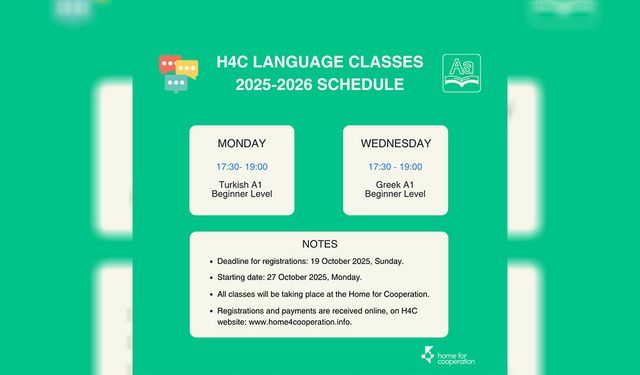 Dayanışma Evi’nde Türkçe ve Yunanca dil kurslarına kayıtlar başladı