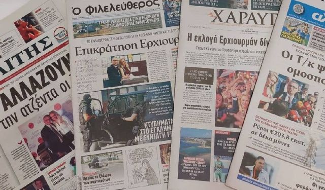 Fileleftheros gazetesi “İlk Sınav Kıbrıs Sorunuyla İlgili Genişletilmiş Görüşme”