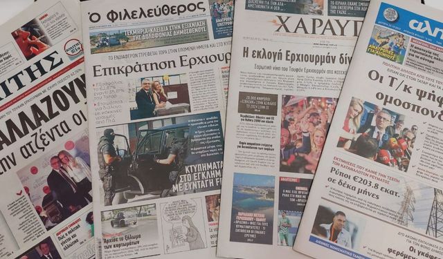 Erhürman’ın cumhurbaşkanı seçilmesi Rum basınında geniş yer buldu