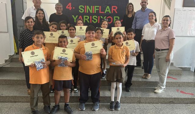 Samtay Vakfı ile Güzelyurt Kurtuluş İlkokulu işbirliğinde bilgi yarışması...