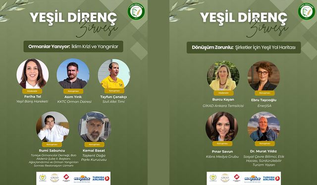 “Yeşil Direnç Zirvesi” cumartesi günü Girne’de yapılacak