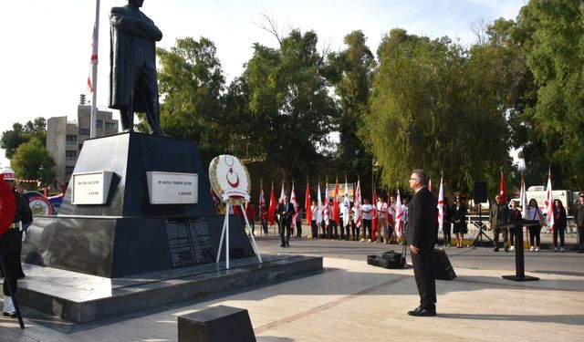 Türkiye Cumhuriyeti’nin kurucusu Ulu Önder Atatürk, vefatının 87’nci yılında törenlerle anılıyor