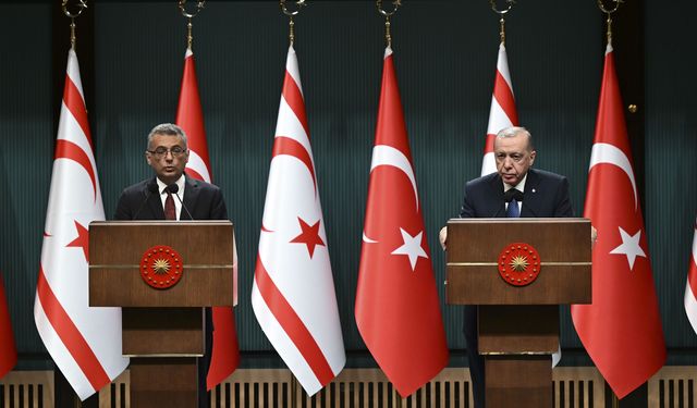 Erdoğan: “Kıbrıs meselesinde en gerçekçi çözümün, Adada iki devletin bir arada var olmasından geçtiğine inanıyoruz”