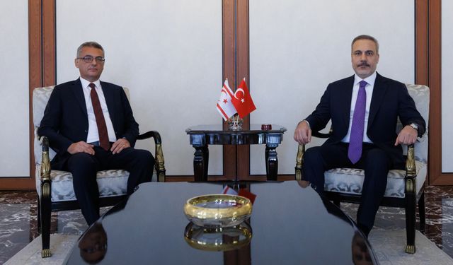 Cumhurbaşkanı Erhürman Ankara'da TC Dışişleri Bakanı Fidan ile görüştü