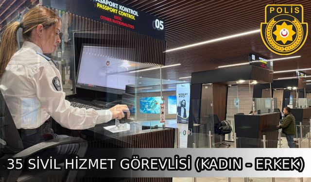 Polis Genel Müdürlüğü bünyesinde 35 kişilik bilgisayar operatörü münhali…