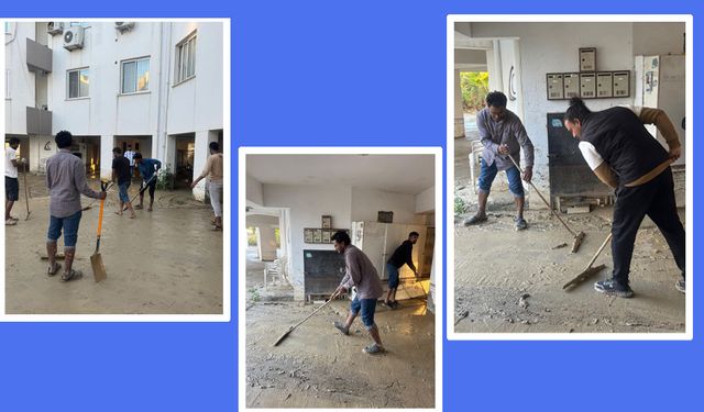 LEFKOŞA’DA BANGLADEŞLİLERDEN ÖRNEK DAYANIŞMA