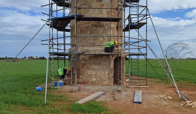 Kültürel Miras Teknik Komitesi, Mormenekşe'deki yel değirmeninde koruma çalışmaları başlattı