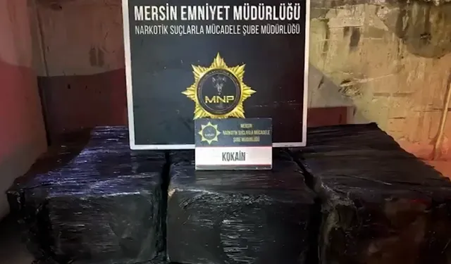 Mersin Limanı'nda 298 kilogram kokain ele geçirildi