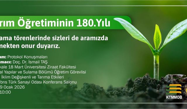 İklim değişliğinin tarıma etkileri konuşulacak