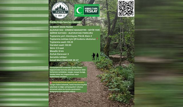 “Doğada Buluşuyoruz, Sağlıklı Yaşamda Birleşiyoruz” yürüyüşü düzenleniyor