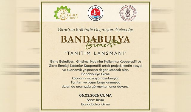 Bandabulya Girne Projesi cuma günü tanıtılacak