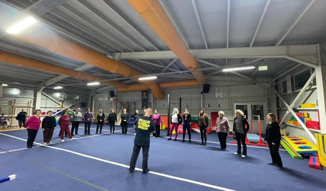 60 Yaş Üstü cimnastik kursları başladı