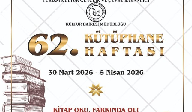 Kültür Dairesi Müdürü Zaimağaoğlu, tüm kütüphanecilerin ve okurların kütüphane haftasını kutladı