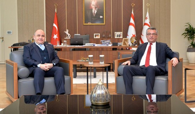 Cumhurbaşkanı Erhürman, TC Lefkoşa Büyükelçisi Başçeri’yi kabul etti