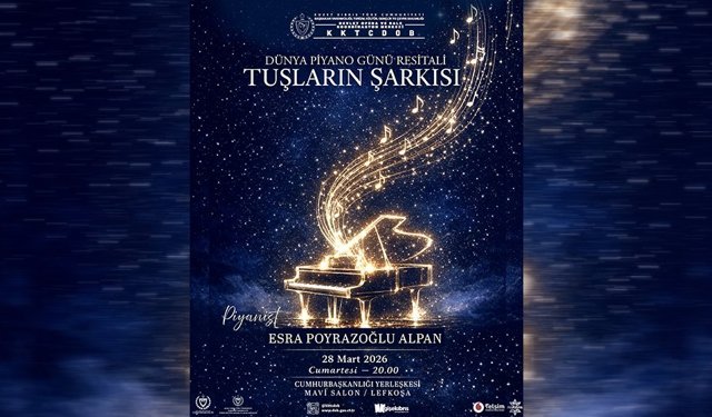 “Tuşların Şarkısı” piyano resitali 28 Mart’ta Lefkoşa’da