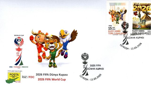 Posta Dairesi’nden “2026 FIFA Dünya Kupası” temalı pul serisi ve ilk gün zarfı