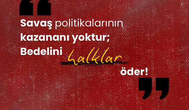 Sol Hareket, askeri saldırıların durdurulmasını, diplomatik kanalların güçlendirilmesini talep etti