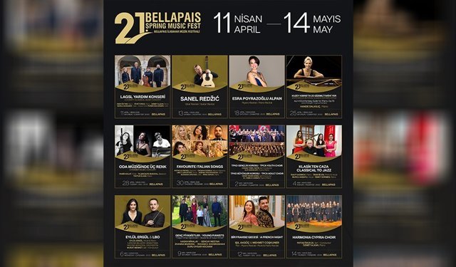 21. Uluslararası Bellapais Müzik Festivali 11 Nisan’da başlıyor