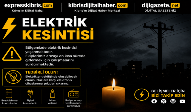 Geçitkale’de beş saatlik elektrik kesintisi